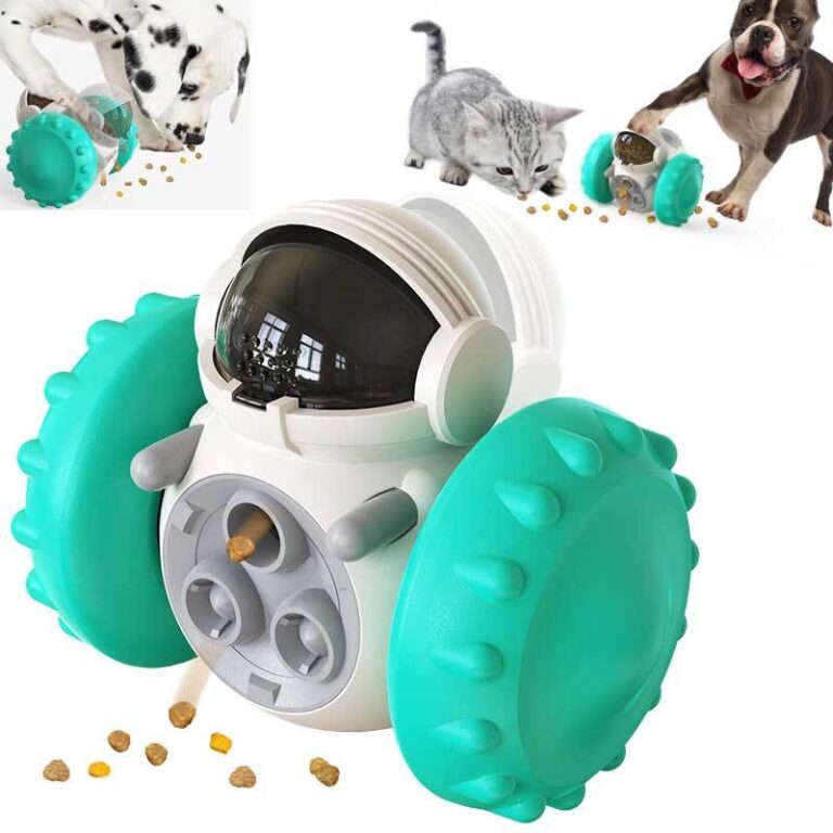 Smart Pet Feeding Toy Car – Slow Food Interactive Toy for Cats & Dogs